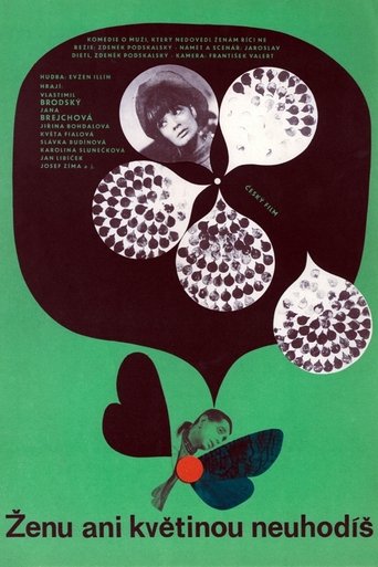 Never Strike A Woman... Even with A Flower Poster of Never Strike A Woman... Even with A Flower