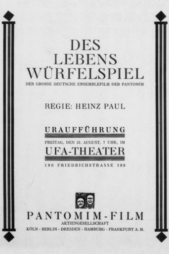 Des Lebens Würfelspiel Poster of Des Lebens Würfelspiel