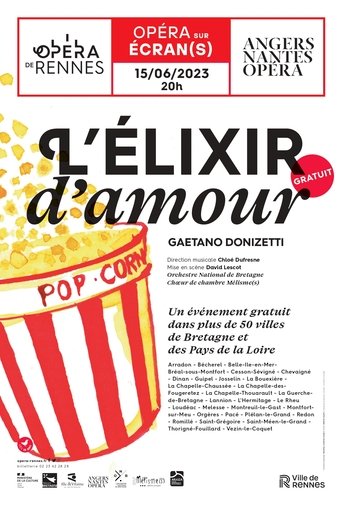 L'elixir d'amour - Donizetti - Angers Nantes opéra Poster of L'elixir d'amour - Donizetti - Angers Nantes opéra