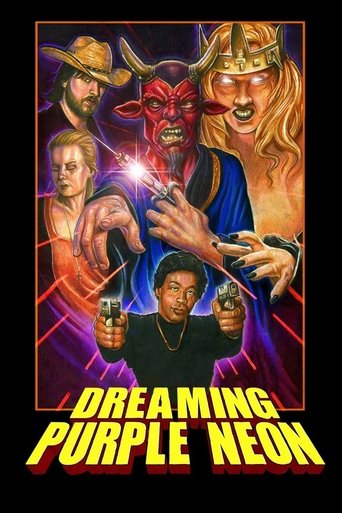 Dreaming Purple Neon Poster of Dreaming Purple Neon