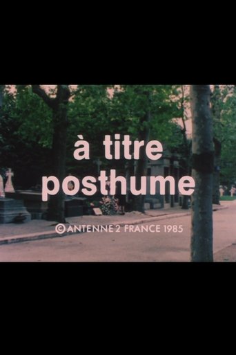 À titre posthume Poster of À titre posthume