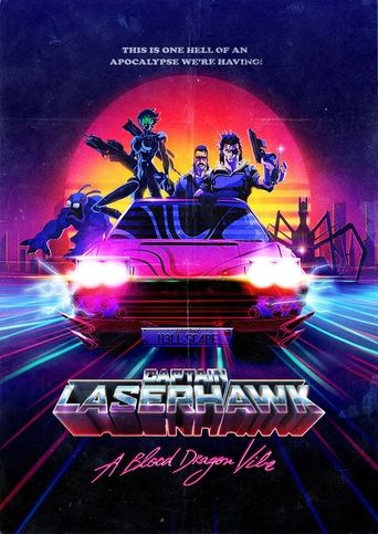 Captain Laserhawk: A Blood Dragon Remix Poster of Captain Laserhawk: A Blood Dragon Remix