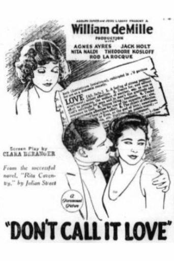 Don't Call It Love Poster of Don't Call It Love
