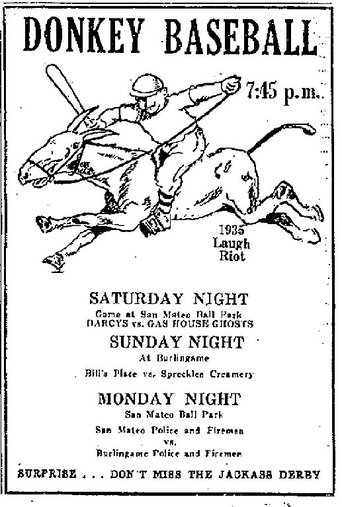 Donkey Baseball Poster of Donkey Baseball