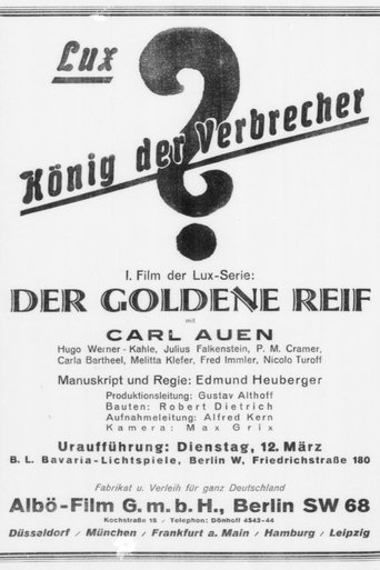 Lux, der König der Verbrecher Poster of Lux, der König der Verbrecher
