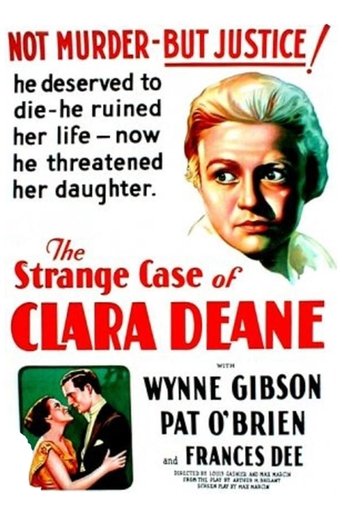 The Strange Case of Clara Deane Poster of The Strange Case of Clara Deane