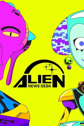 Alien News Desk Poster of Alien News Desk