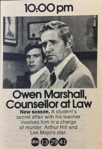 Owen Marshall: Counselor at Law Poster of Owen Marshall: Counselor at Law