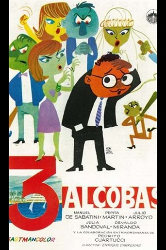Tres alcobas Poster of Tres alcobas