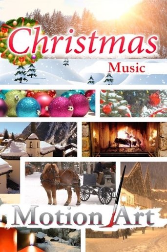 Christmas Music Motion Art Poster of Christmas Music Motion Art