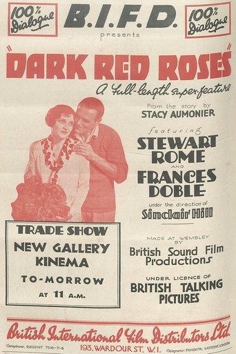 Dark Red Roses Poster of Dark Red Roses