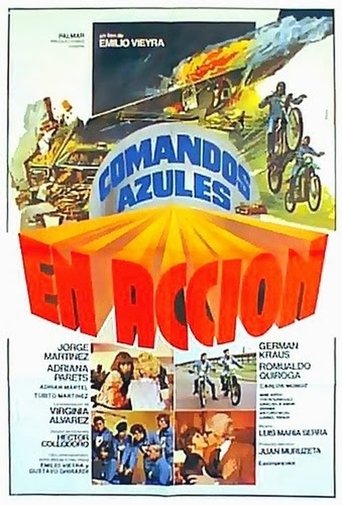 Comandos azules en acción Poster of Comandos azules en acción