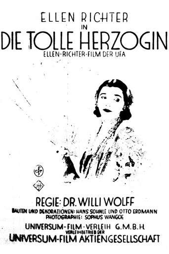 Die tolle Herzogin Poster of Die tolle Herzogin