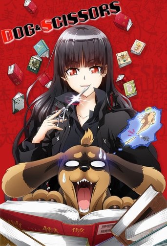 Dog & Scissors Poster of Dog & Scissors