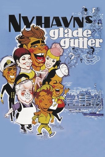 Nyhavns glade gutter Poster of Nyhavns glade gutter