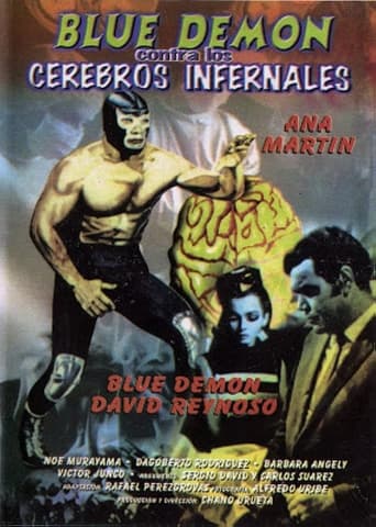 Blue Demon vs. the Infernal Brains Poster of Blue Demon vs. the Infernal Brains
