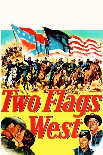 Two Flags West Poster of Two Flags West