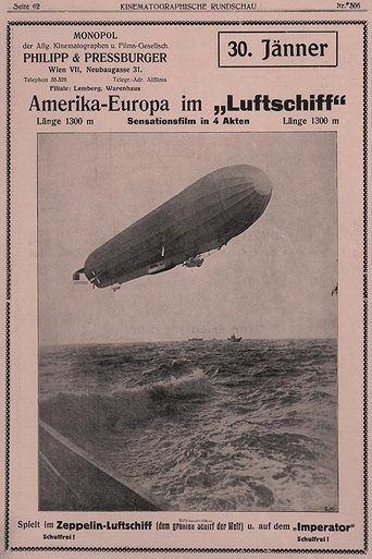 America to Europe in an Airship Poster of America to Europe in an Airship
