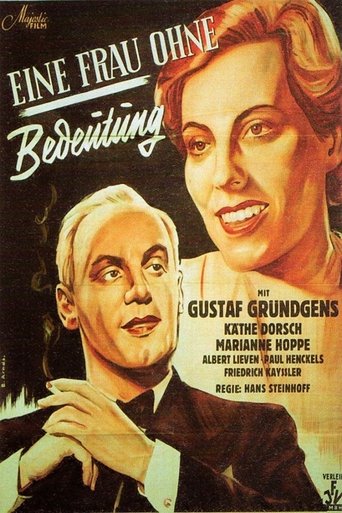Eine Frau ohne Bedeutung Poster of Eine Frau ohne Bedeutung