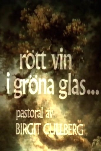 Rött vin i gröna glas Poster of Rött vin i gröna glas