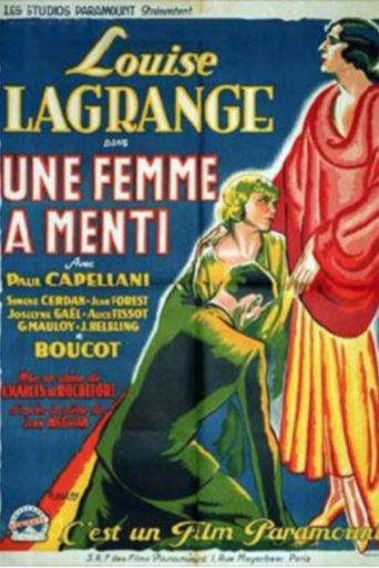 Une femme a menti Poster of Une femme a menti