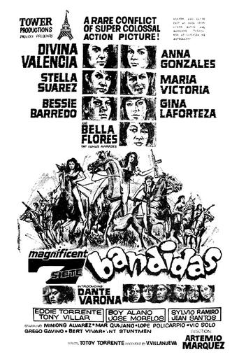 Magnificent Siete Bandidas Poster of Magnificent Siete Bandidas