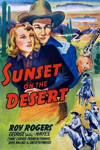 Sunset on the Desert Poster of Sunset on the Desert