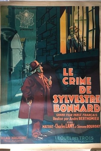 The crime of Sylvestre Bonnard Poster of The crime of Sylvestre Bonnard