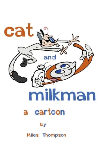 Cat and Milkman Poster of Cat and Milkman