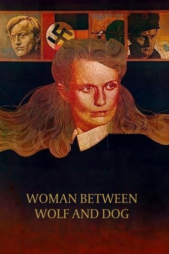 Woman Between Wolf and Dog Poster of Woman Between Wolf and Dog