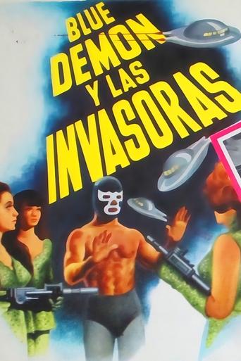 Blue Demon and the Female Invaders Poster of Blue Demon and the Female Invaders