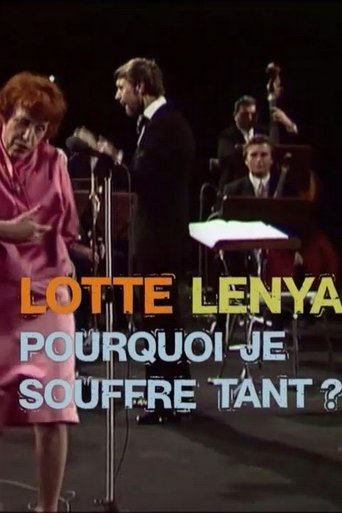 Lotte Lenya - Warum bin ich nicht froh? Poster of Lotte Lenya - Warum bin ich nicht froh?