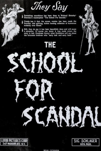 The School for Scandal Poster of The School for Scandal