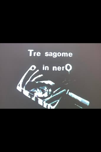 Tre sagome in nero Poster of Tre sagome in nero
