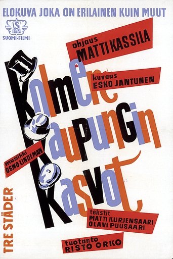 Kolmen kaupungin kasvot Poster of Kolmen kaupungin kasvot