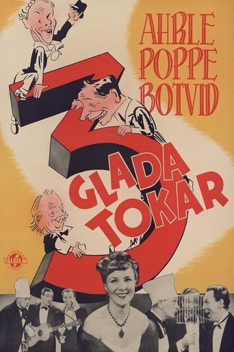 Tre glada tokar Poster of Tre glada tokar