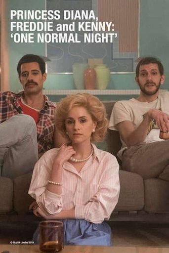 Princess Diana, Freddie and Kenny: ‘One Normal Night’ Poster of Princess Diana, Freddie and Kenny: ‘One Normal Night’