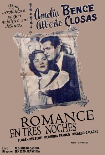 Romance en tres noches Poster of Romance en tres noches