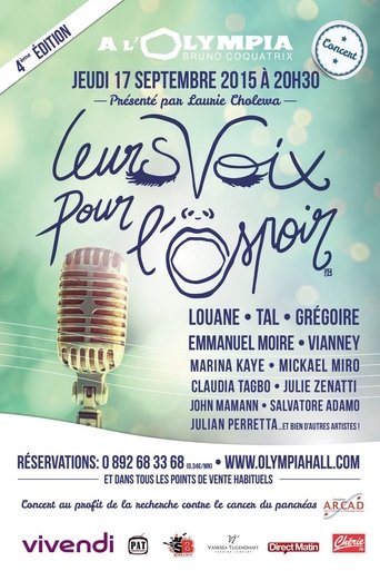 Leurs voix pour l'espoir - 4ème édition Poster of Leurs voix pour l'espoir - 4ème édition