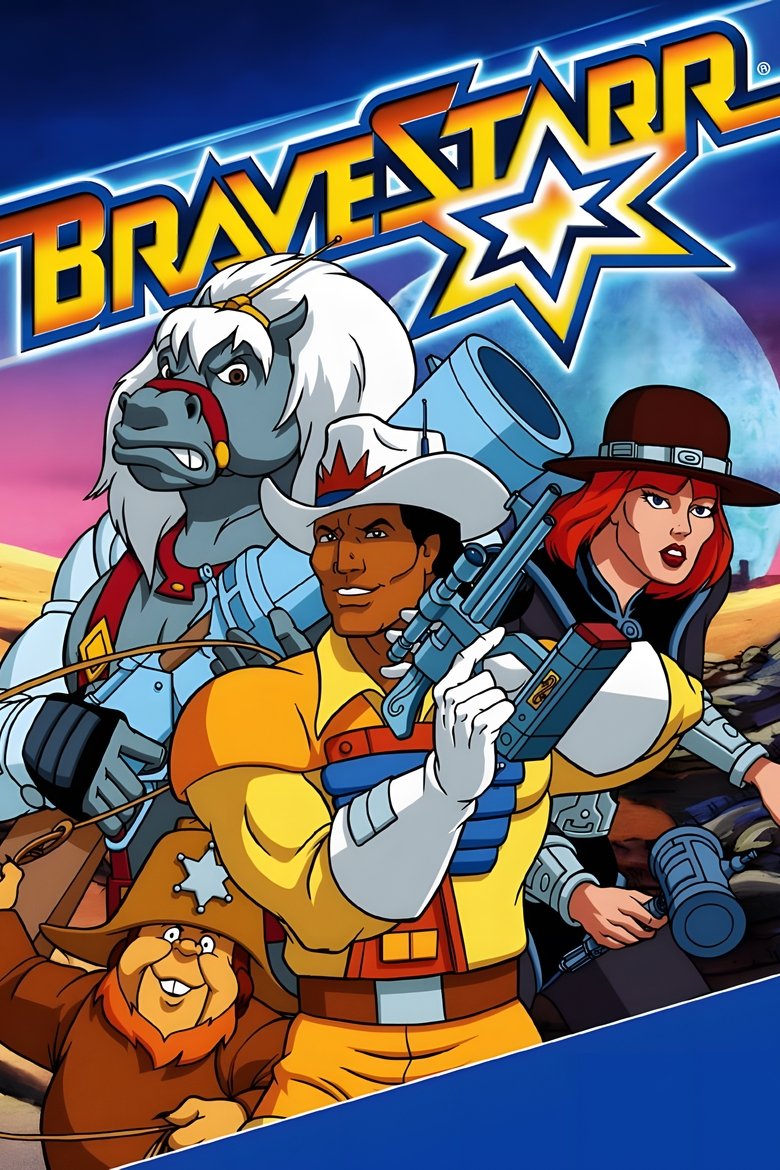 Cast and Crew in BraveStarr - Season 1 - Episode 22 - Trouble Wears a Badge Poster of Cast and Crew in BraveStarr - Season 1 - Episode 22 - Trouble Wears a Badge