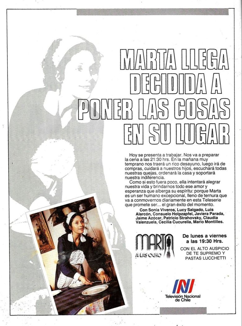 Marta a las ocho Poster of Marta a las ocho