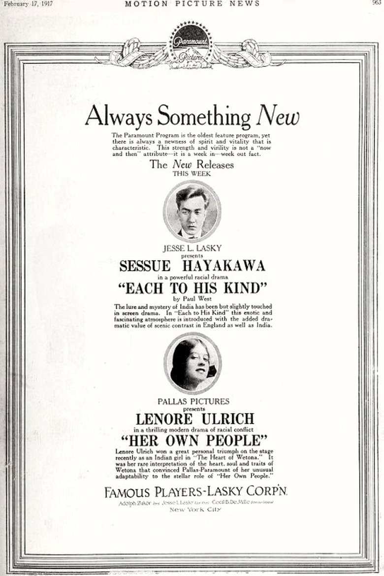 Each to His Kind Poster of Each to His Kind