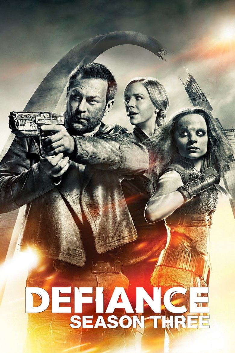 Cast and Crew in Defiance - Season 3 - Episode 10 - When Twilight Dims the Sky Above Poster of Cast and Crew in Defiance - Season 3 - Episode 10 - When Twilight Dims the Sky Above
