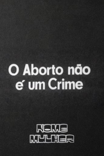 Poster of O Aborto Não É um Crime