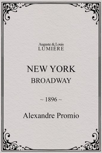 Poster of New York, Broadway