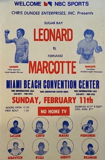 Poster of Sugar Ray Leonard vs. Fernand Marcotte