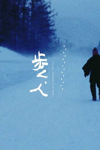 Poster of Man Walking on Snow