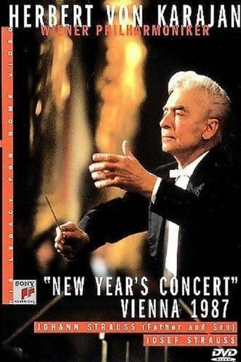 Poster of Herbert Von Karajan - New Year's Concert Vienna 1987