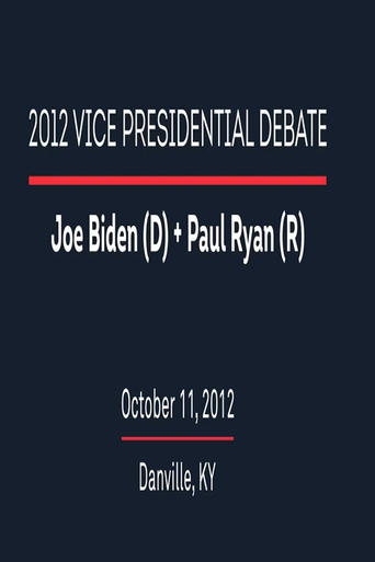 Poster of 2012 Vice Presidential Debate