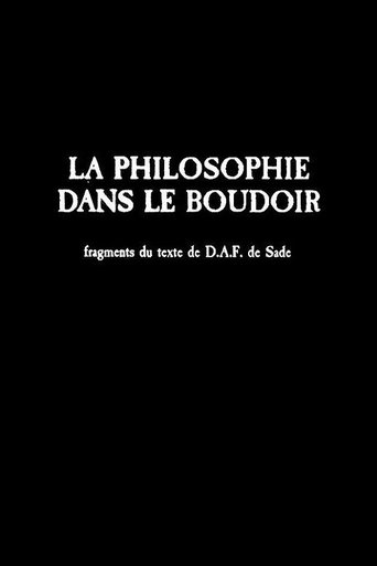 Poster of La philosophie dans le boudoir